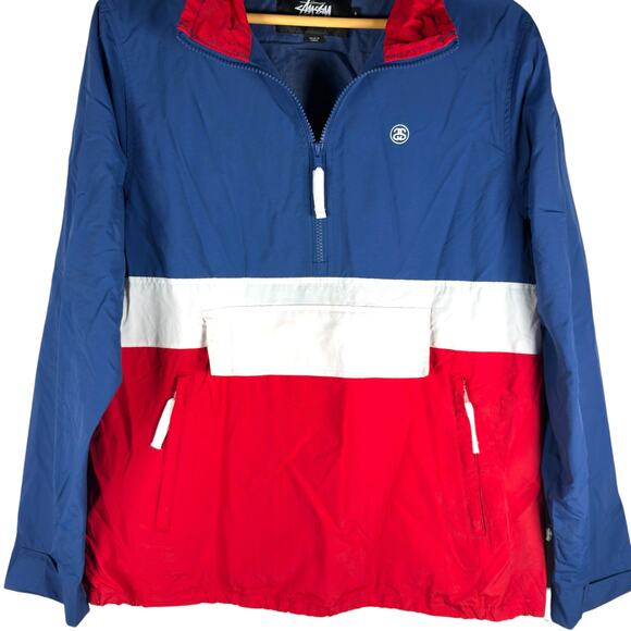 Stussy 2015 Colorblock Pullover Windbreaker Men’s S - Skater Streetwear Preppy - Picture 11 of 16